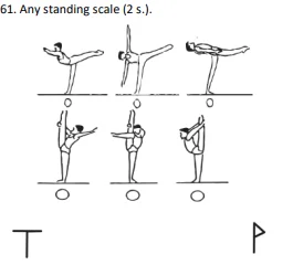 Any standing scale (2 s.).