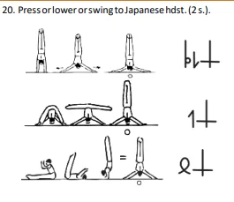 Press or lower or swing to Japanese hdst.(2s.).
