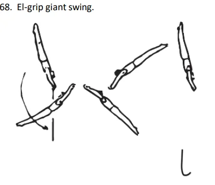El-grip giant swing.