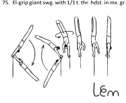 El-grip giantswg. with 1/1 t. thr. hdst. inmx. gr