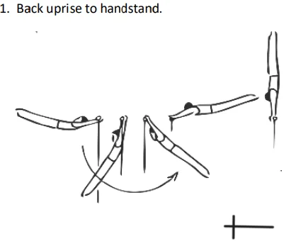 Back uprise to handstand.