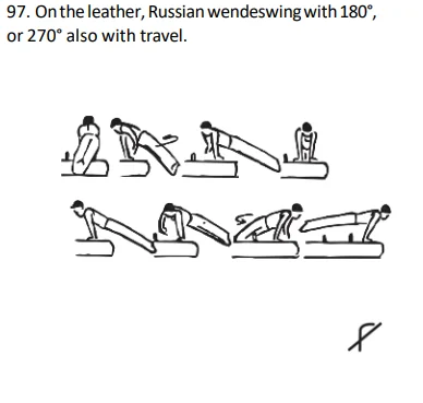 On the leather, Russian wendeswing with 180°, or 270° also with travel.