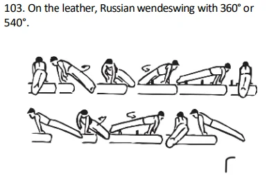 On the leather, Russian wendeswing with 360° or 540°.