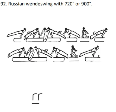 Russian wendeswing with 720° or 900°.