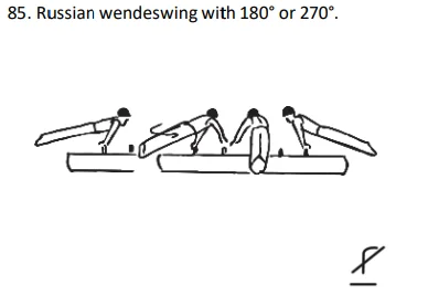 Russian wendeswing with 180° or 270°.
