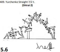 Yurchenko Straight 7/2 t