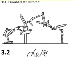 Tsukahara str. with ½ t.