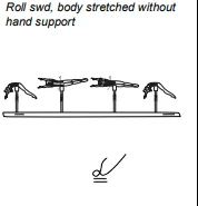 Roll swd, body stretched without hand support