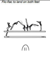 Flic-flac to land on both feet