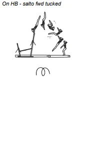 On HB - salto fwd tucked